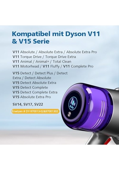Dyson V11 İçin Filtre, Dyson V11 Animal/absolute/torque Drive/fluffy/extra/complete Pro/ V15 Detect/ Sv14 Sv17 Sv22 Ak Genel