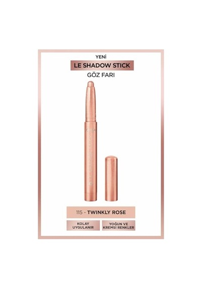 L'oreal Paris Le Shadow Stick Göz Farı - 115 Twinkly Rose 00