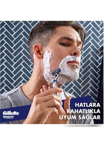 Gillette Mach3 Turbo 8'li Yedek Tıraş Bıçağı 