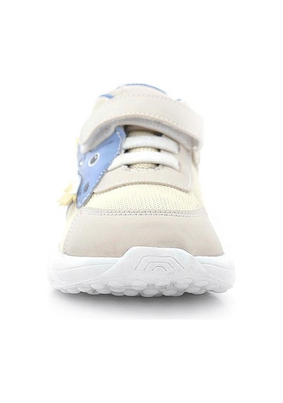 Rakerplus Barefoot Krem Dinazorlu Cırtlı Lastikli Çocuk Spor Ayakkabı Gri