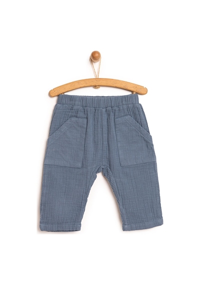 HelloBaby Basic Müslin Pantolon Erkek Bebek 24yhlbepnt014 Indigo 24YHLBEPNT014_Indigo İndigo