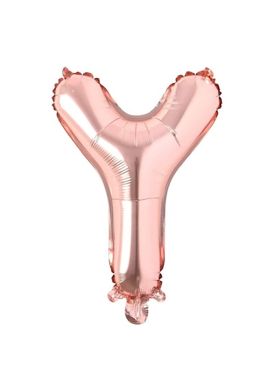 Y Harf Rose Gold Folyo Balon16 İnç 36 cm