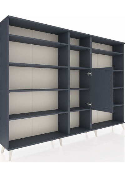 Arges Dolap 12 Raflı Tek Kapaklı 220x30x163 Antrasit-antrasit Antrasit - Antrasit Arges Dolap 12 Raflı Tek Kapaklı 220x30x163 Antrasit-antrasit Antrasit - Antrasit