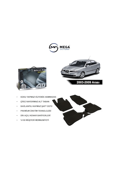 Seat Cordoba Paspas Sahler 4.5D Havuzlu 2003-2009 Arası