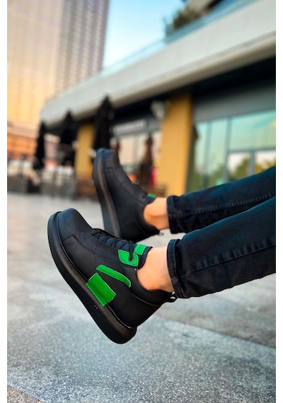 Saklımoda Ch131 Gst Frogner Erkek Bot Sıyah / Yesıl Çok Renkli