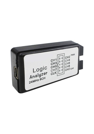 USB Lojik Analizör 24 MHz 8 Kanal SPI I2C Uart CAN DMX-512 I2S Manchester 1-Wire UNI/O Seri Paralel Arm FPGA Profesyonel