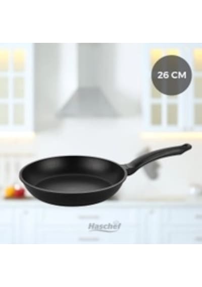 Elmas Basık Tencere - Kristal Tava 26 Cm Siyah