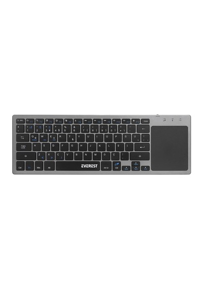 Ekw-61 Bluetooth+ 2.4ghz Toucpad Mouse Q Mac/win/android/ıos Uyumlu Kablosuz Tv Klavye Diğer
