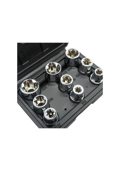 5547 1/2" Torx Lokma Anahtar Seti 9 Parça