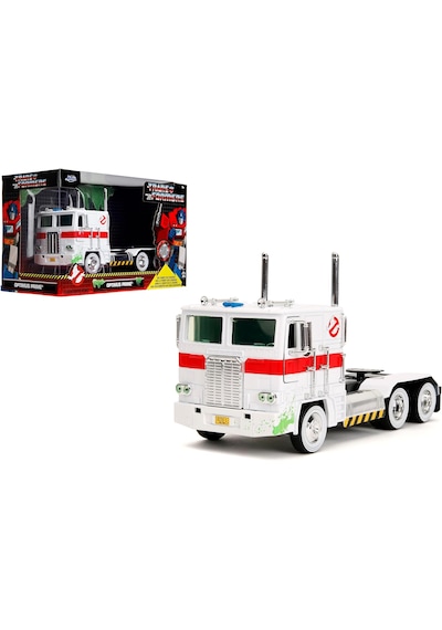 Jada Toys Optimus Prime Cadillac Ecto 1 Ve Ghostbusters Nano Scene Bundle Set