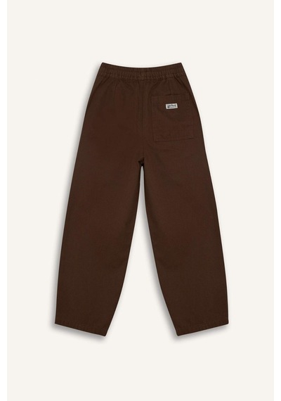 Defacto Barrel Fıt Düz Paça Gabardin Pantolon Erkek Çocuk G8336a826spbn254 Kahve-bn254