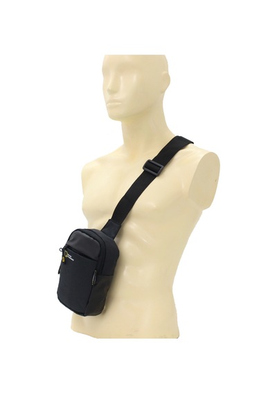 M 1019 Mega Bag Unisex Göğüs Çapraz Çanta, Portföy Çanta Siyah