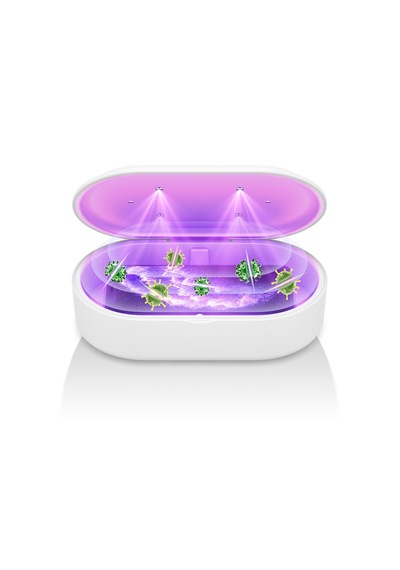 Ally 15W Hızlı Kablosuz Wireless Şarj+Ultraviyole Sterilizer- Uv (311350079)-Beyaz