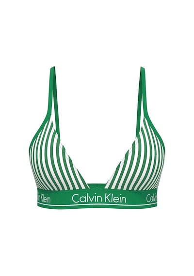 Calvin Klein Kadın Yeşil-beyaz Bikini Üstü Lv00q61208 4zf-15961
