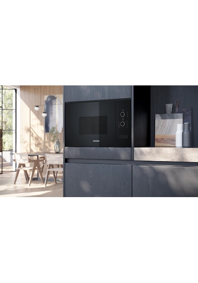 Siemens iQ300 BF520LMA1 20 LT Ankastre Mikrodalga Fırın Siyah