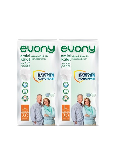 Hasta Bezi Yetişkin Emici Külot L - Büyük - Large 60 Adet 2pk 30 L