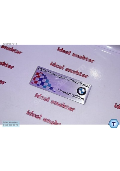Bmw Araç Serisi Motorsport International Logo Amblem Plaket