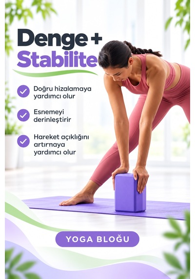 1 Adet Yoga Bloğu Eva Yüksek Yoğunluklu Yoga Block Köpük Pilates Yoga Blok Çok Renkli