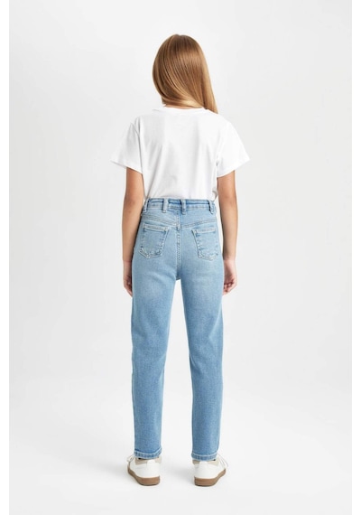 Defacto Kız Çocuk Skinny Fit Yırtık Detaylı Dar Paça Cepli Jean Pantolon C9483A824AUNM28 Mavi Defacto Kız Çocuk Skinny Fit Yırtık Detaylı Dar Paça Cepli Jean Pantolon C9483A824AUNM28 Mavi