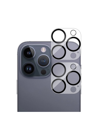 Buff Apple Uyumlu iPhone 13 Pro Max / 13 Pro Kamera Lens 2 Adet Şeffaf