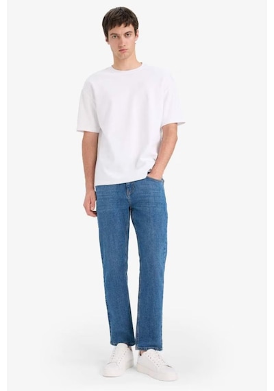 Defacto Sergio Regular Fit Normal Bel Boru Paça Jean Pantolon A6948AX25AU Mavi
