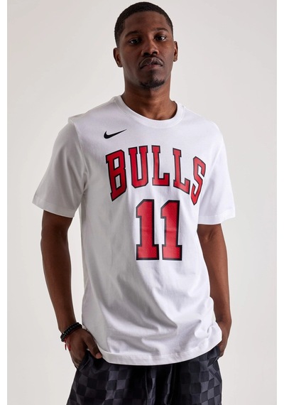 Nike Nba Chicago Bulls Derozan Unisex Tee Baskılı Erkek Günlük Tişört Beyaz