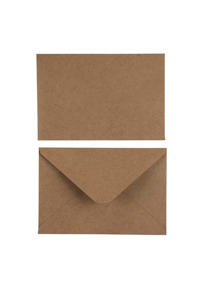 100 Adet Mektup Zarfı 13x18cm 100gr. Kraft