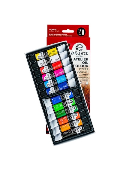 Van Dyck Atelier Yağlı Boya Seti 12 Renk x 12 ML
