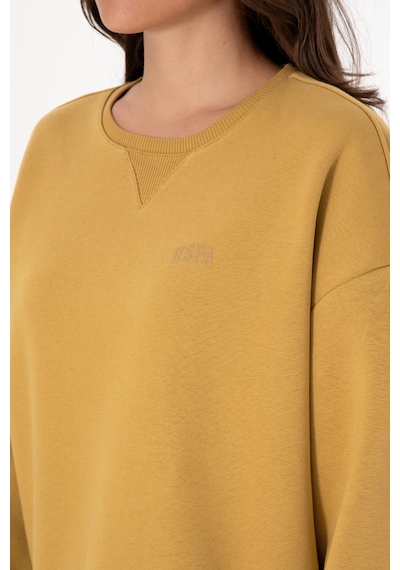 U.S. Polo Assn. Kadın Camel Şardonlu Bisiklet Yaka Basic Sweatshırt 50313586-VR151