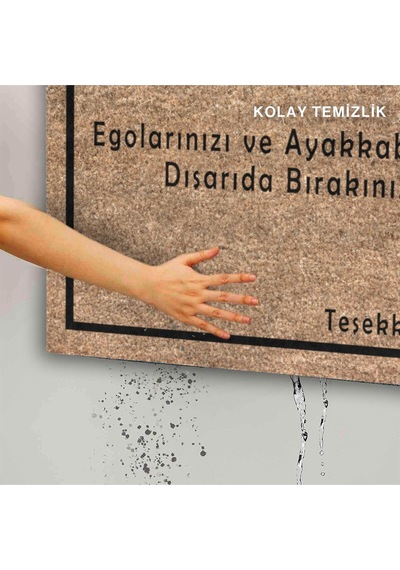 Dekoratif Kapı Önü Paspası - Kaymaz Taban 110 Çok Renkli