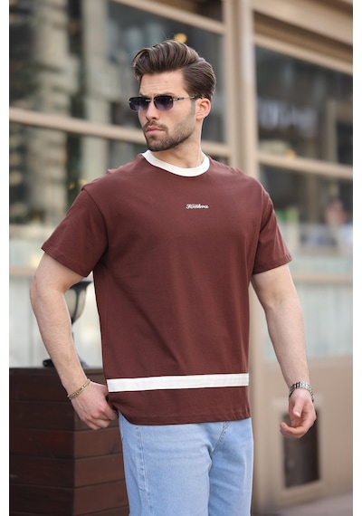 Madmext Acı Kahverengi Baskılı %100 Pamuklu Erkek T-shirt E7135 Acı Kahverengi Madmext Acı Kahverengi Baskılı %100 Pamuklu Erkek T-shirt E7135 Acı Kahverengi