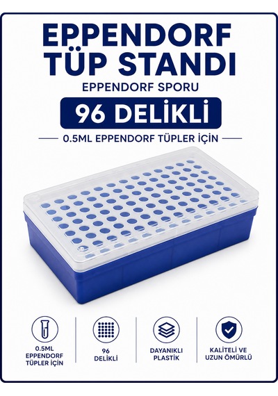 Ependorf Tüp Standı 0.5 Ml İçin 96 Delikli - Eppendorf Sporu