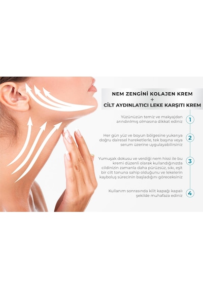 Dermanel Cilt Aydınlatıcı Leke Karşıtı Krem 50 ML + Dermanel Nem Zengini Kolajen Krem 50 ML