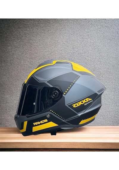Axxis Draken S Sonar C3 Kapalı Motosiklet Kaskı Mat Sarı