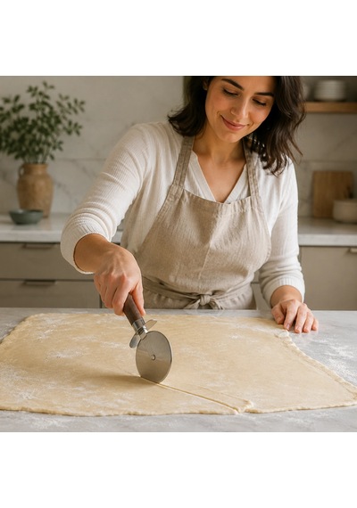 Paslanmaz Çelik Pizza & Hamur Kesici Çok Renkli