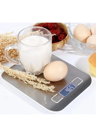 Metal Dijital Mutfak Terazisi Hassas Tartı 5 Kg Crown 4490