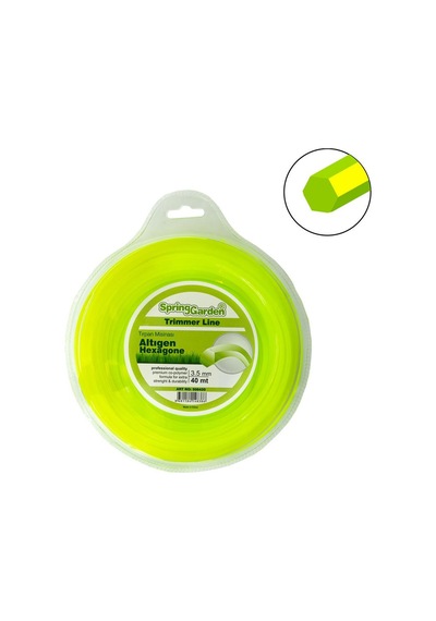 Motorlu Tırpan Misinası 3.5 Mm 40 Mt Altıgen Diken, Ot, Çimen Kesme
