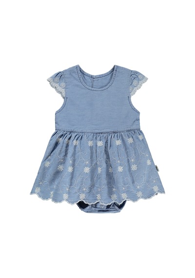 Civil Baby Fistolu Zıbınlı 6-18 Ay Elbise - Mavi
