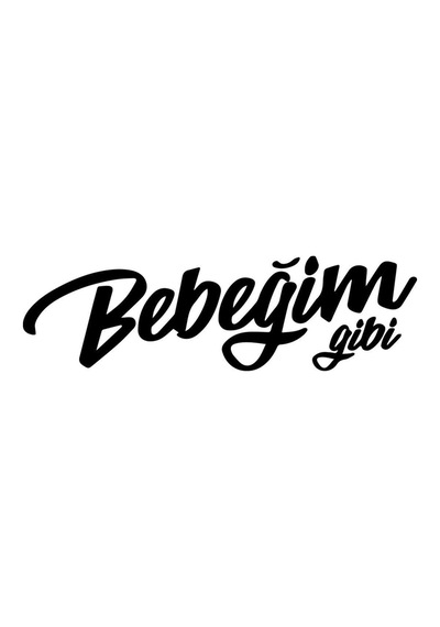 Bebeğim Gibi Araba Motorsiklet Kask Laptop Sticker 17x5 Cm