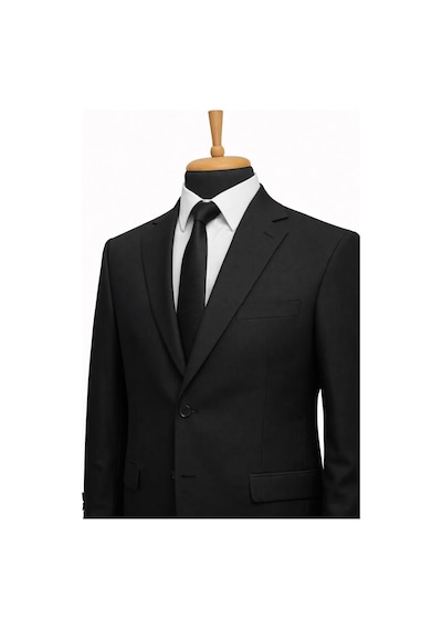Dekosan Erkek Regular Fit Baba Takım Elbise - 7555 Siyah