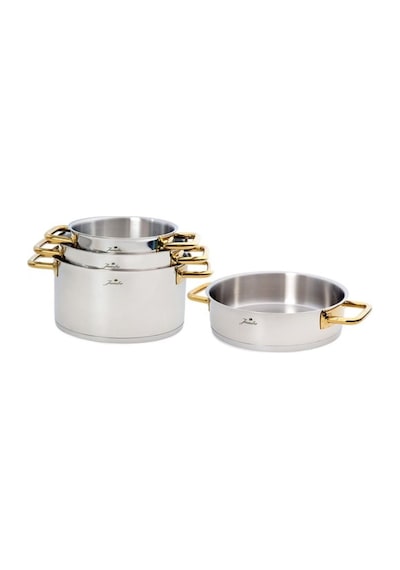 Jumbo Metalix Titanyum Gold 8 Parça Tencere Seti