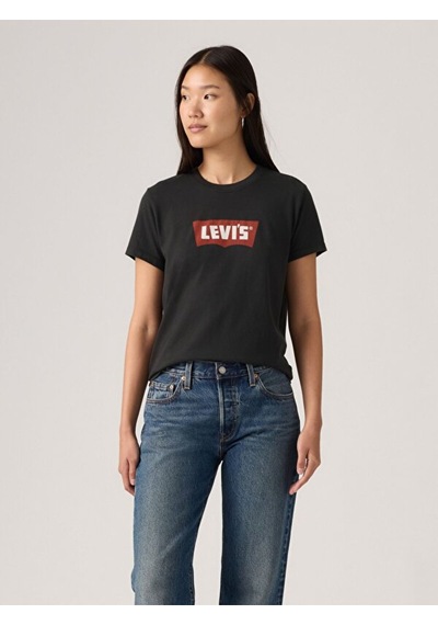 Levi's Kadın Graphic Favorite Siyah Tişört - 005gv-0026