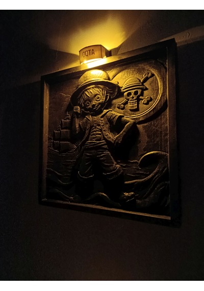 Başlık Seo Dostu : Mini Kaptan Luffy Junior Işıklı Kabartma Siy