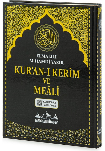 Kuranı Kerim Ve Yüce Meali - Arapça Ve Meal - Rahle Boy - Siyah Renk - Medrese Kitabevi