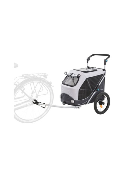 Köpekler İçin Bisiklet Römorku M: 63 95 90\132cm, Gri