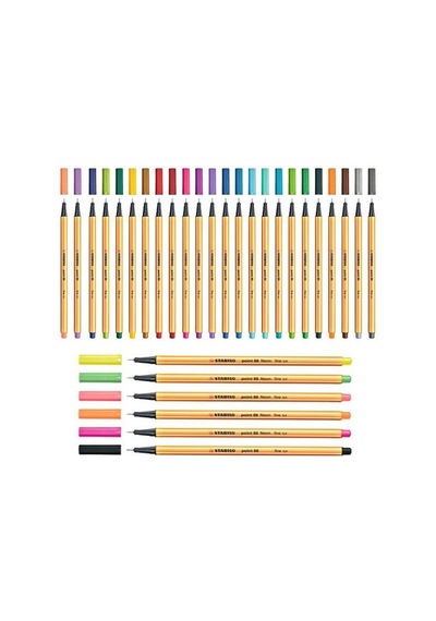Stabilo Point 88 0.4Mm Keçe Uçlu Kalem 88-97 Füme