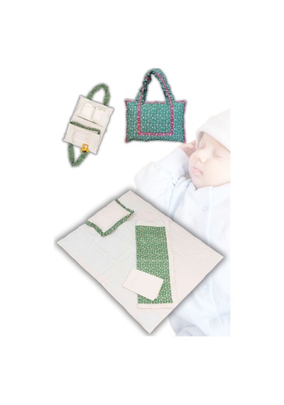 Anne Ve Bebek İçin Çok Amaçlı Çanta Yeşil - 674201851 Yeşil