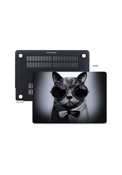 Apple Uyumlu MacBook Air Kılıf HardCase Touch ID A1932 2018/2019 Cat01NL