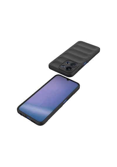 Xiaomi Redmi 15c 4g Kılıf Esnek Tpu Oyuklu Arka Yüzey Tasarımlı Zore Etnik Silikon Kapak Siyah