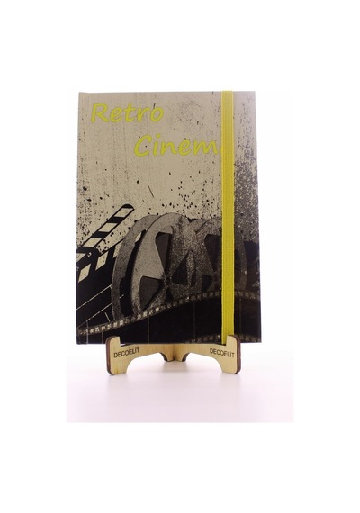 Home Dekor Hediye Lastikli Çizgisiz Sert Kapak Retro Cinema Defter Hdh75